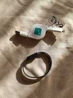 Zestaw kabli kabel Lightning USB micro usb c apple bransoletka kabelek