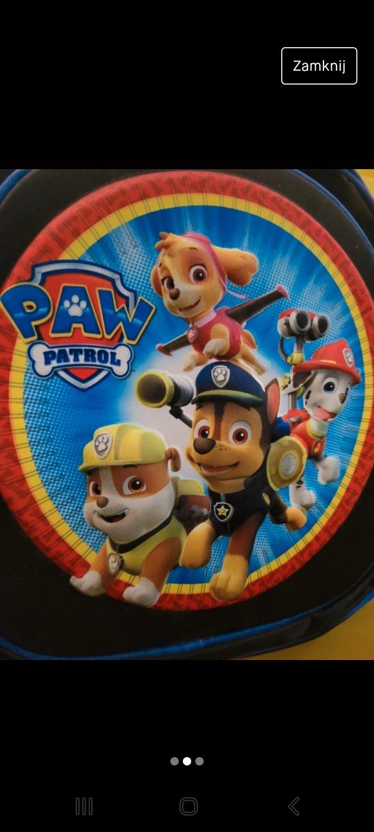 Śliczny plecak Psi patrol dla dziecka