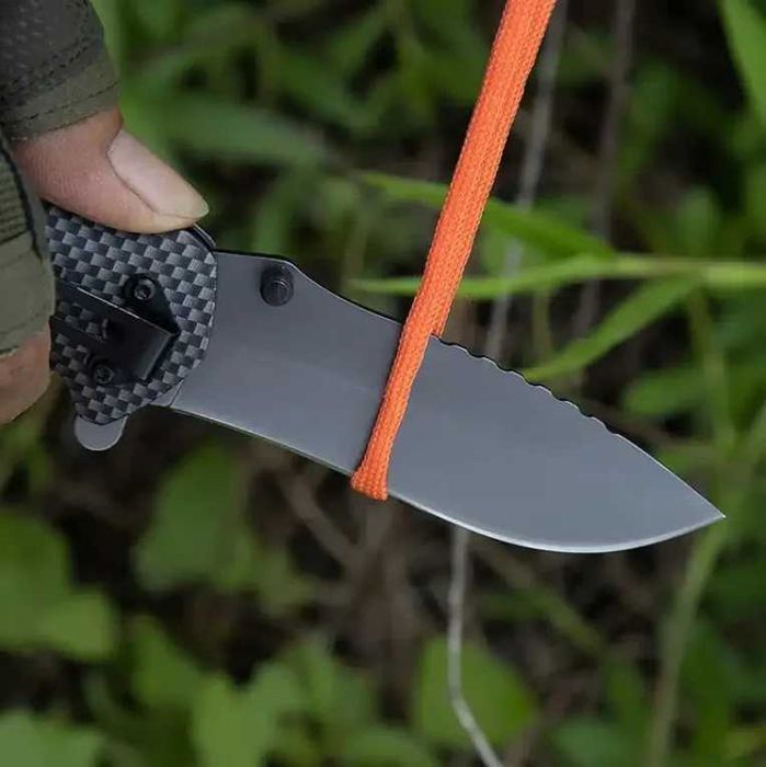 FOXTER® Nóż składany ratowniczy myśliwski survival 21cm