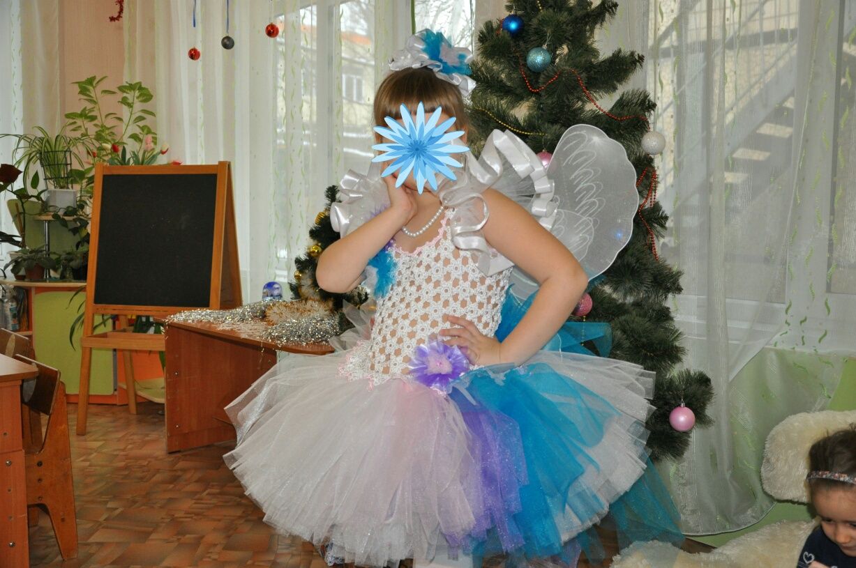 Новогодний костюм снежной феи, снежинки,снежной королевы или единорога