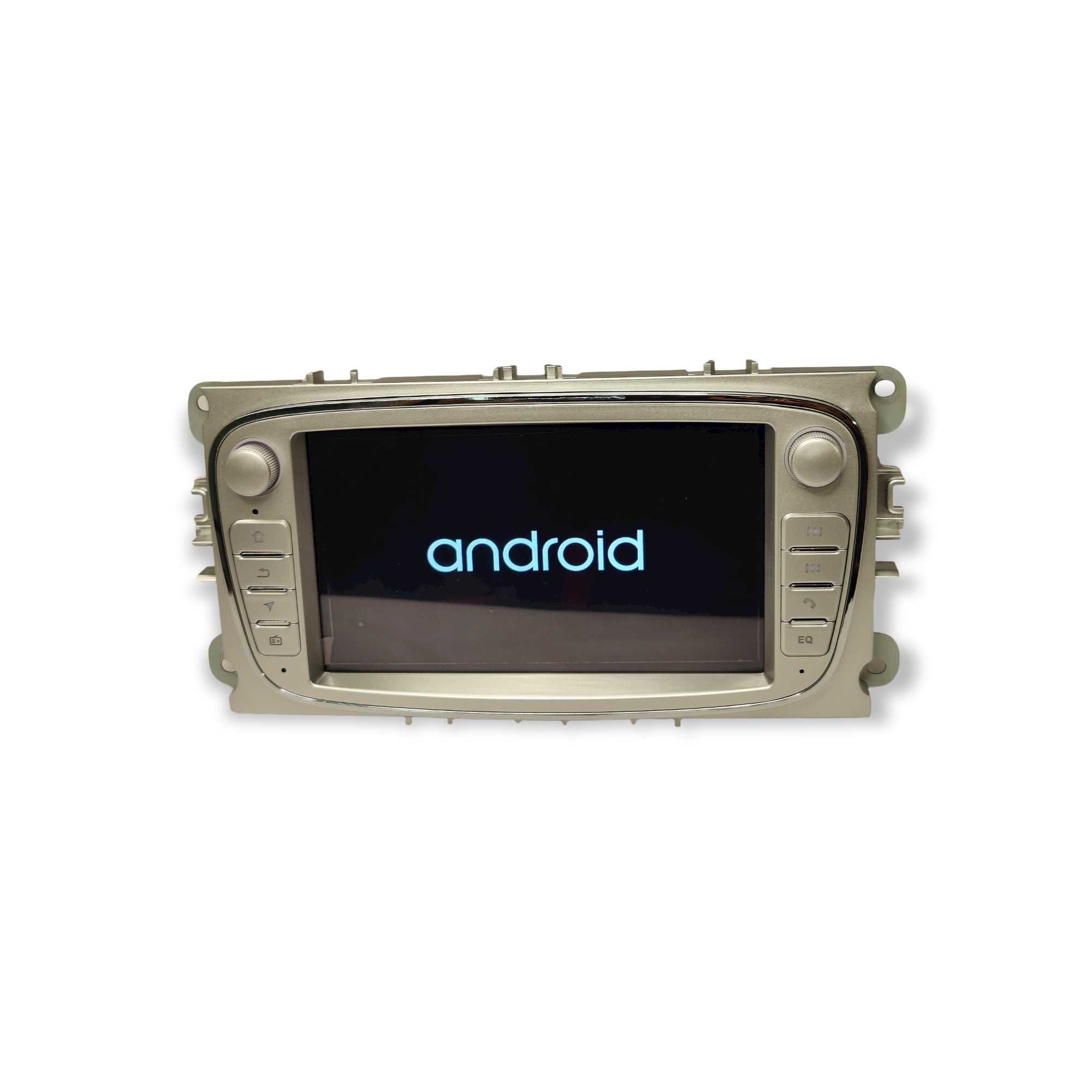 Radio 2 DIN Android para Ford C-MAX S-MAX Galaxy Focus - Novo - Silver