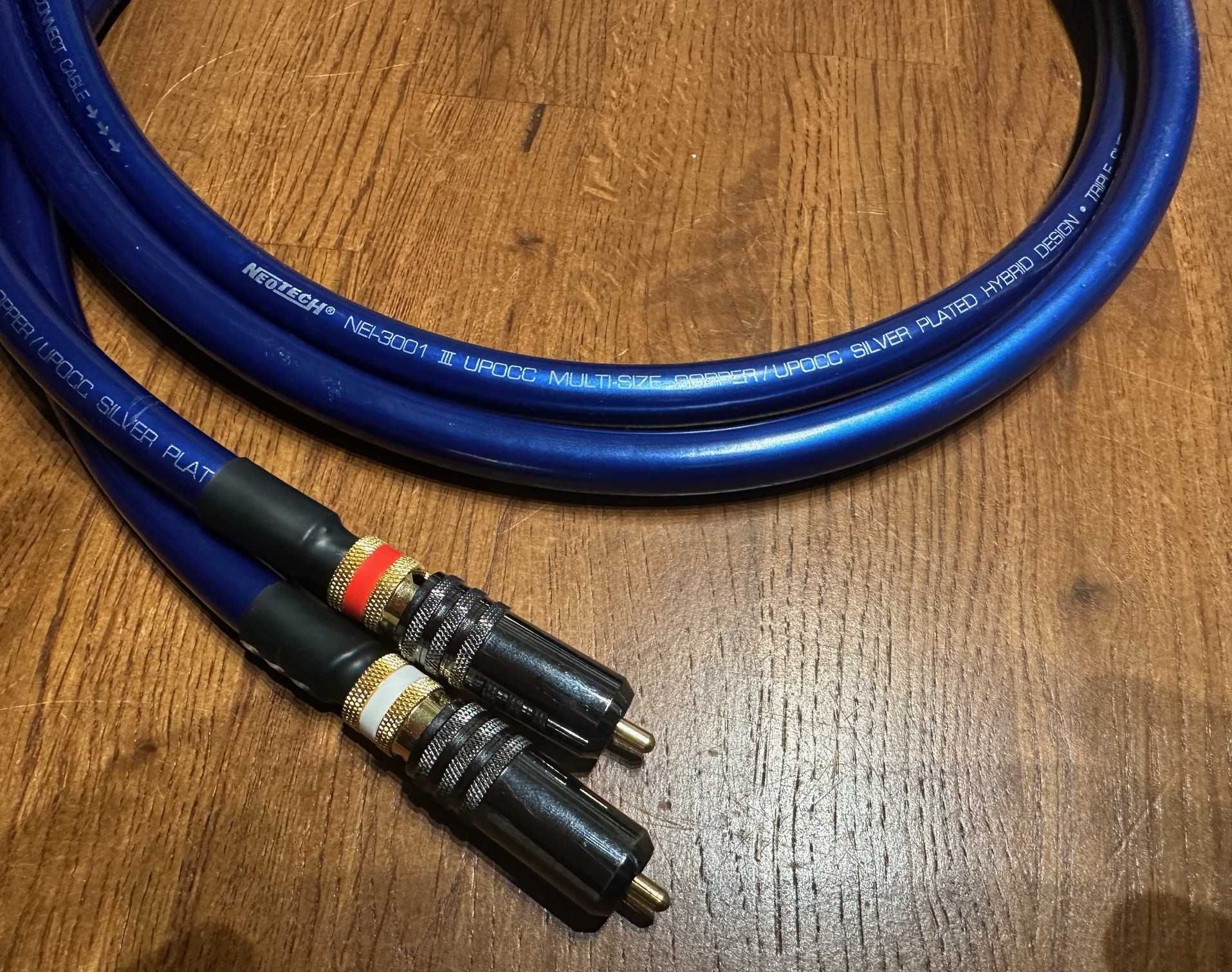 Interkonekt RCA NEOTECH NEI-3001 III 2x100cm wtyki WBT RCA
