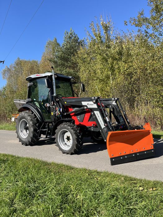 Ciągnik Rolniczy FOTRAK 50 KM Zestaw Zimowy Pług Posypywarka Transport
