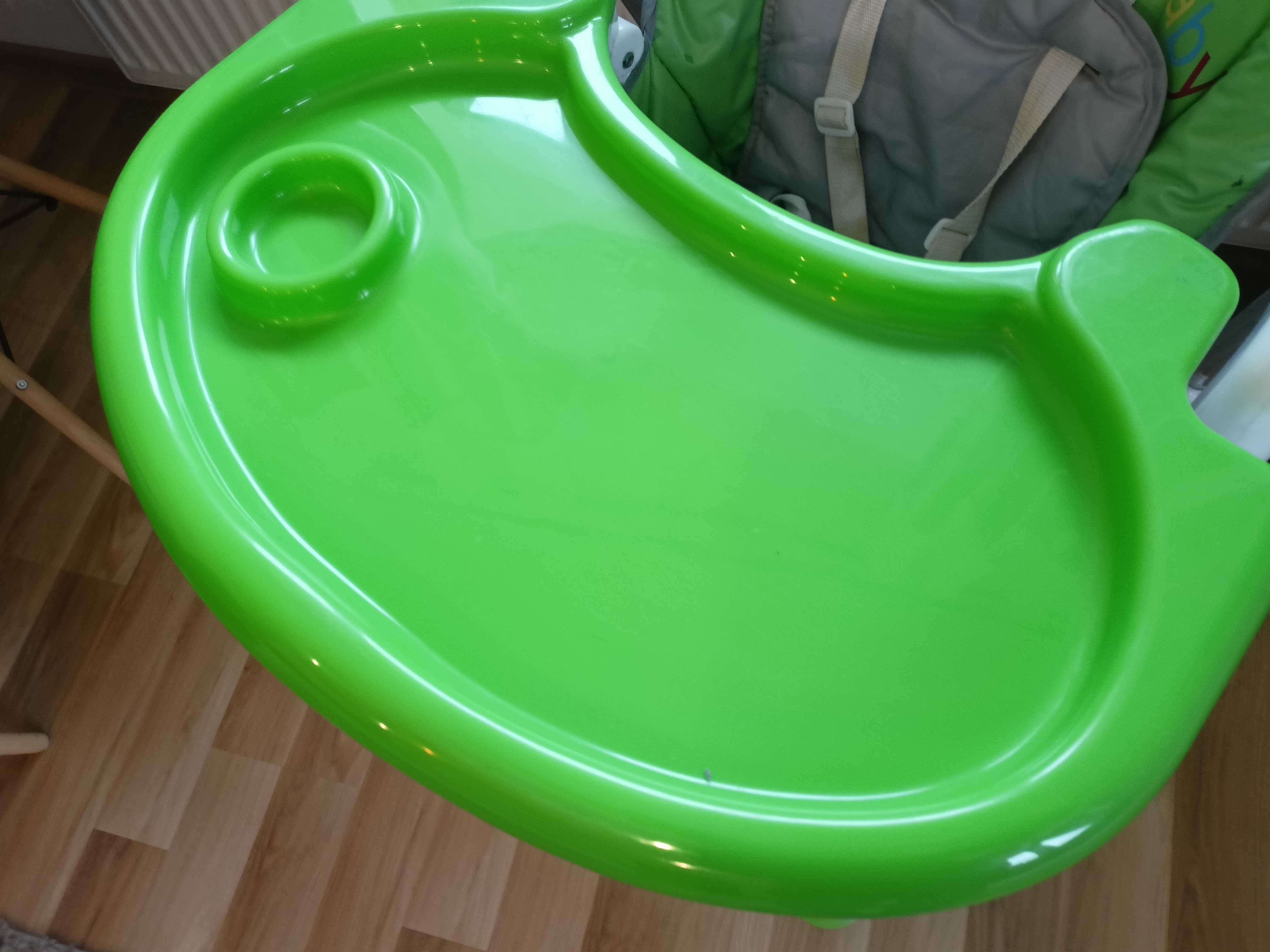 Krzesełko do karmienia dziecka zielone
