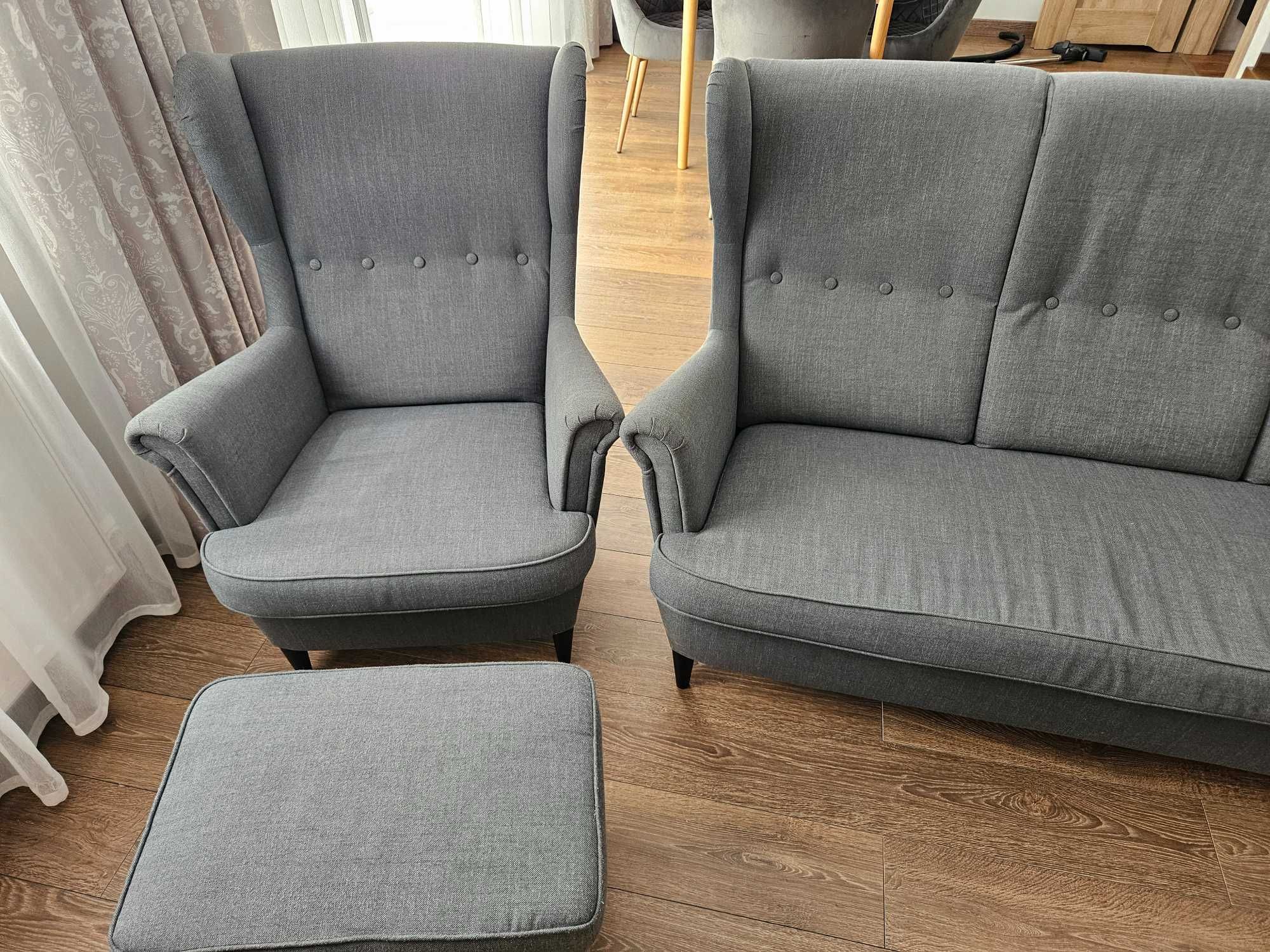 Podnóżek IKEA STRANDMON, ciemnoszary