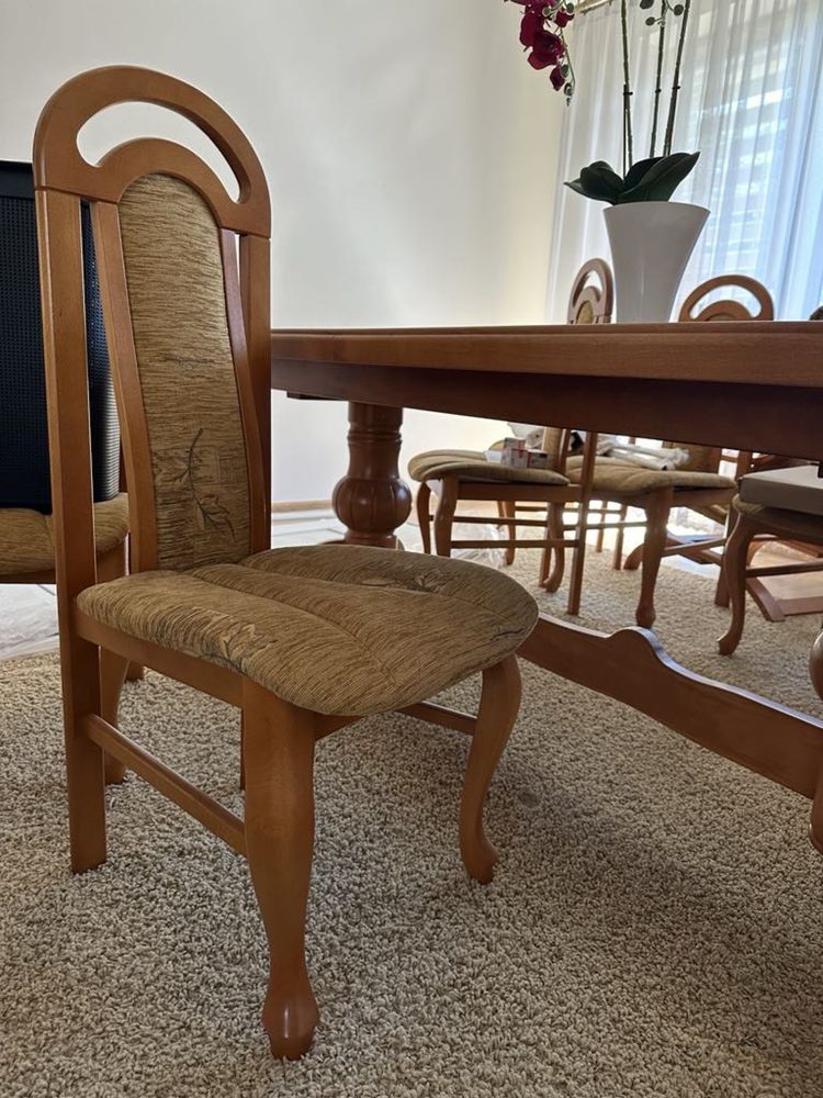 Duży stół + 12 krzeseł