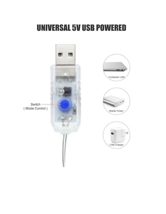 Kurtyna LED 3x2 m USB – Lampki Dekoracyjne