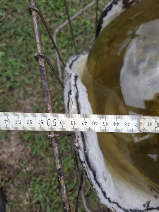 Butla balon 40l na wino bursztynowa