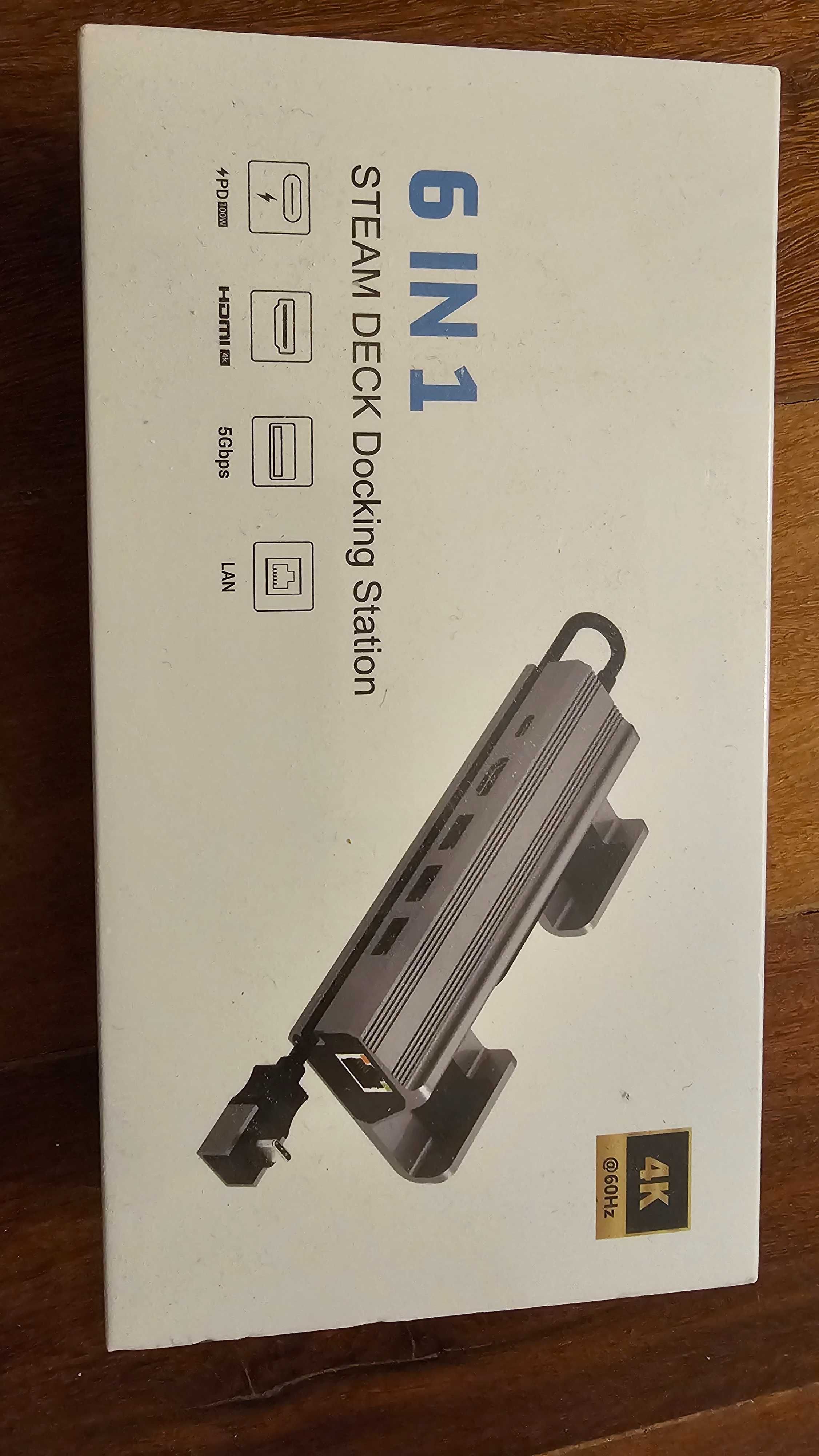 Hub Usb, hdmi, ethernet e PD 3.0 novo selado