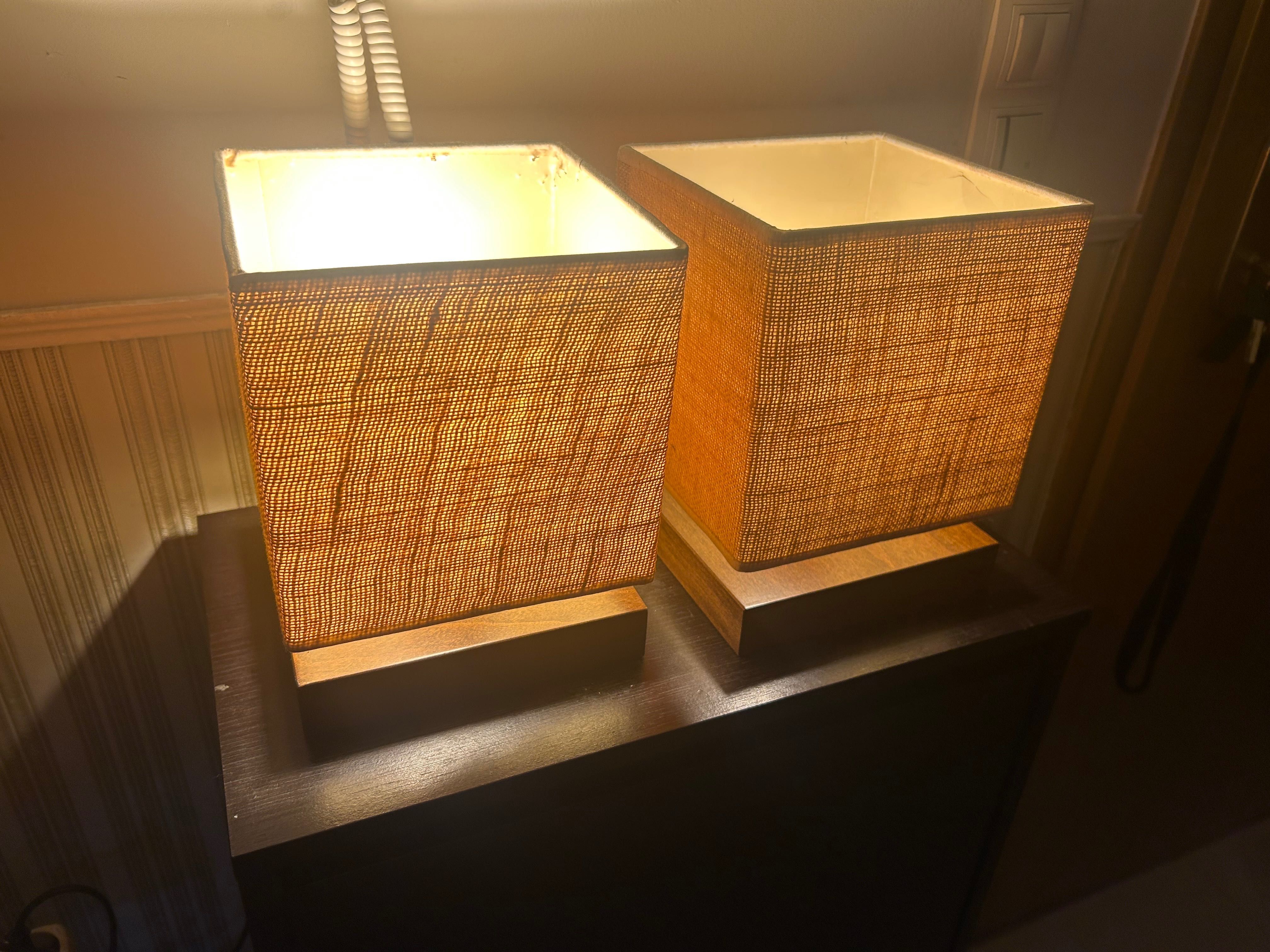 Conjunto candeeiros mesa cabeceira