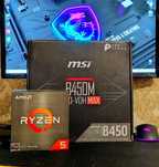 Ryzen 5 5500+ B450 + 16Gb MSI игровой комплект DDR4 AMD s-AM4
