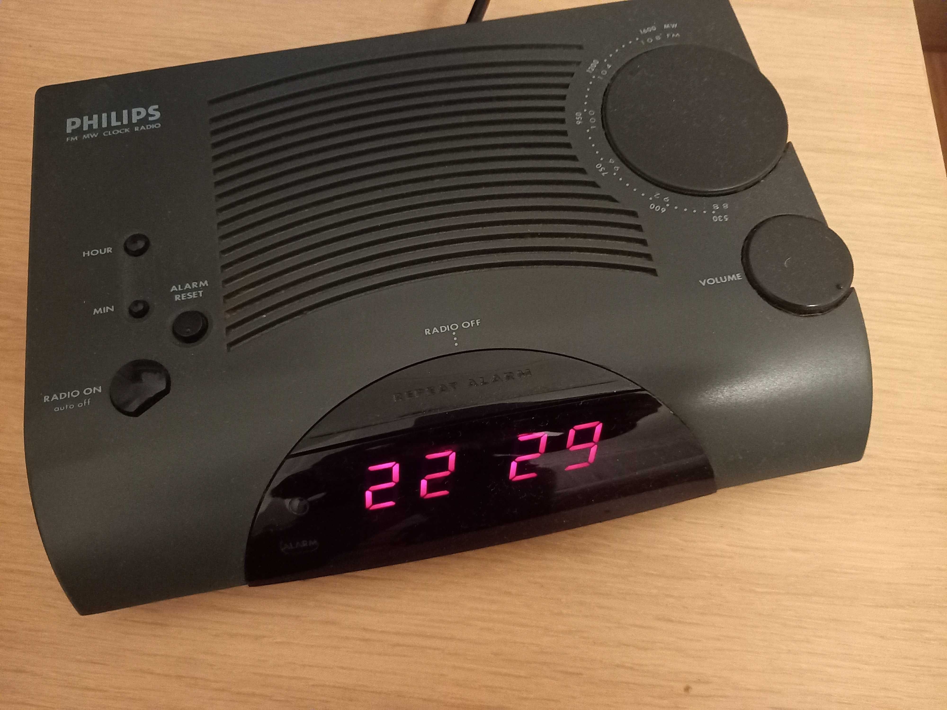 Rádio despertador marca Philips
