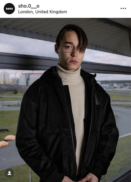 Куртка зимова шо sho вельветова чоловіча