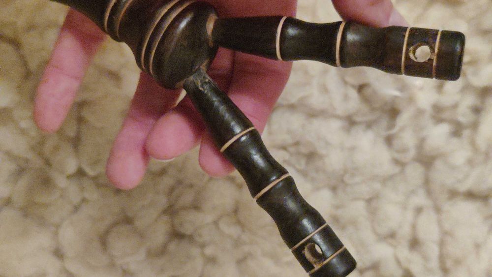 Резная супер Рогатка Деревянная 20 см Без Резинок Супер Состояние