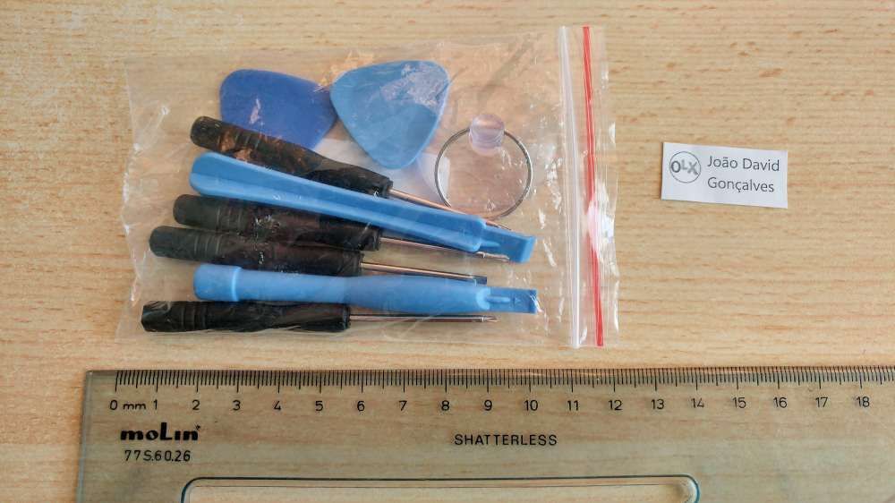 Kit chave iPhone ferramenta abertura e reparação telemóvel - 9 peças