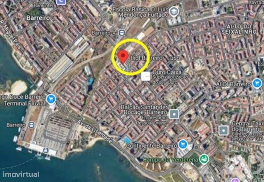 Apartamento T2 em Alto do Seixalinho, Santo André e Verderena de 65,00