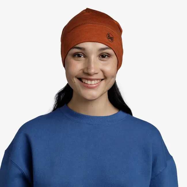 Czapka Buff Merino Midweight Beanie Melange Cinnamon