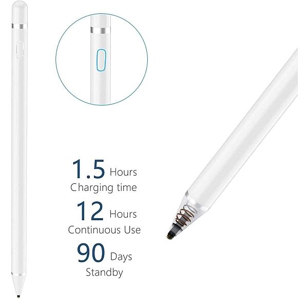 Rysik Active Stylus Pen do Tabletu / Smartfonu Biały