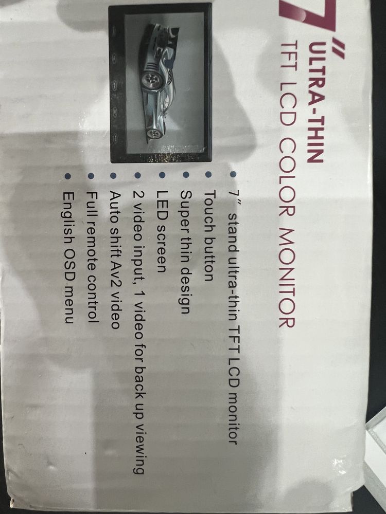 Ecran lcd 7” ultra fino