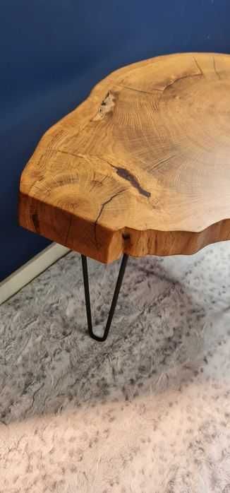 Stolik kawowy plaster drewna dąb