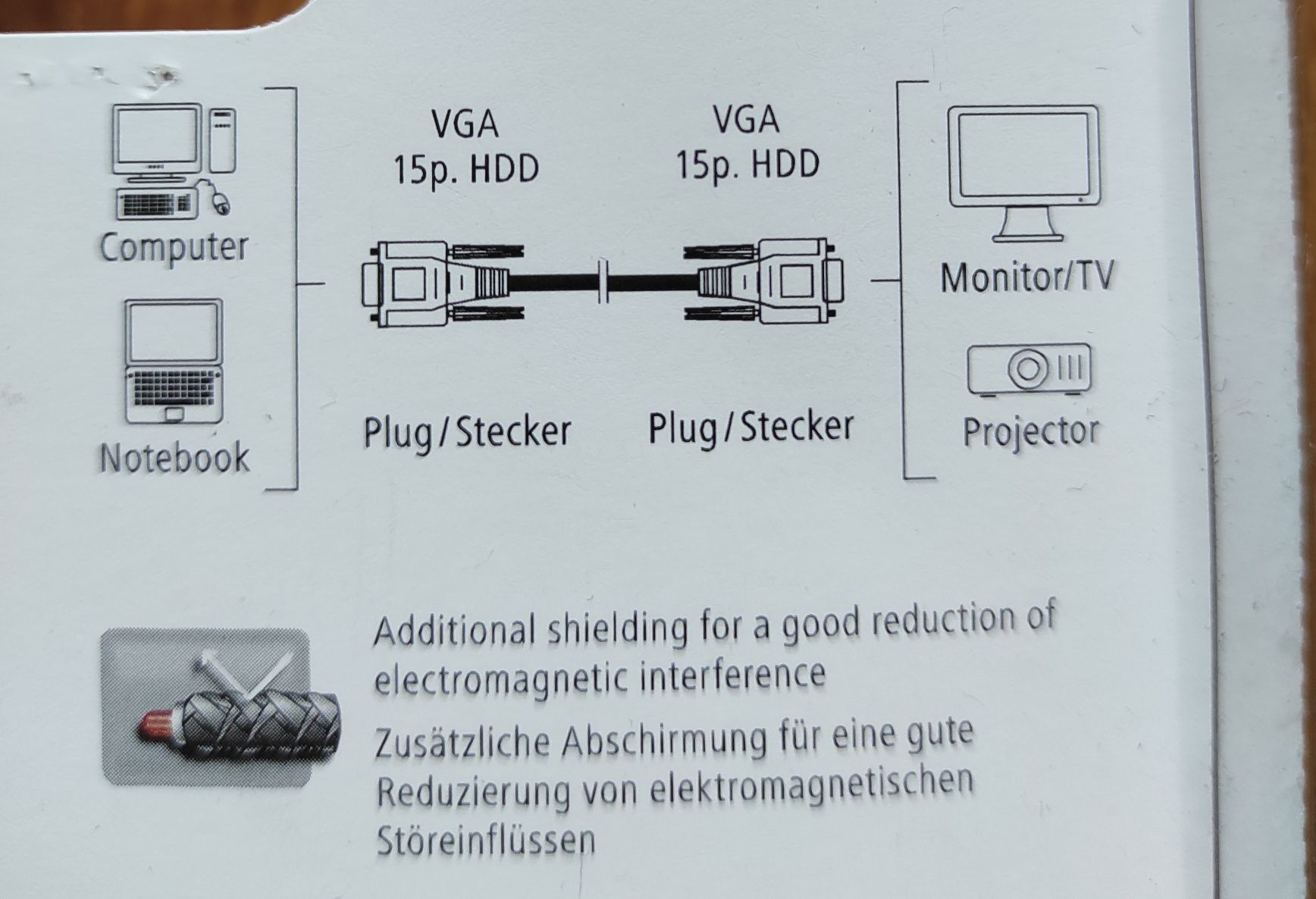 Hama Monitor VGA Cable
