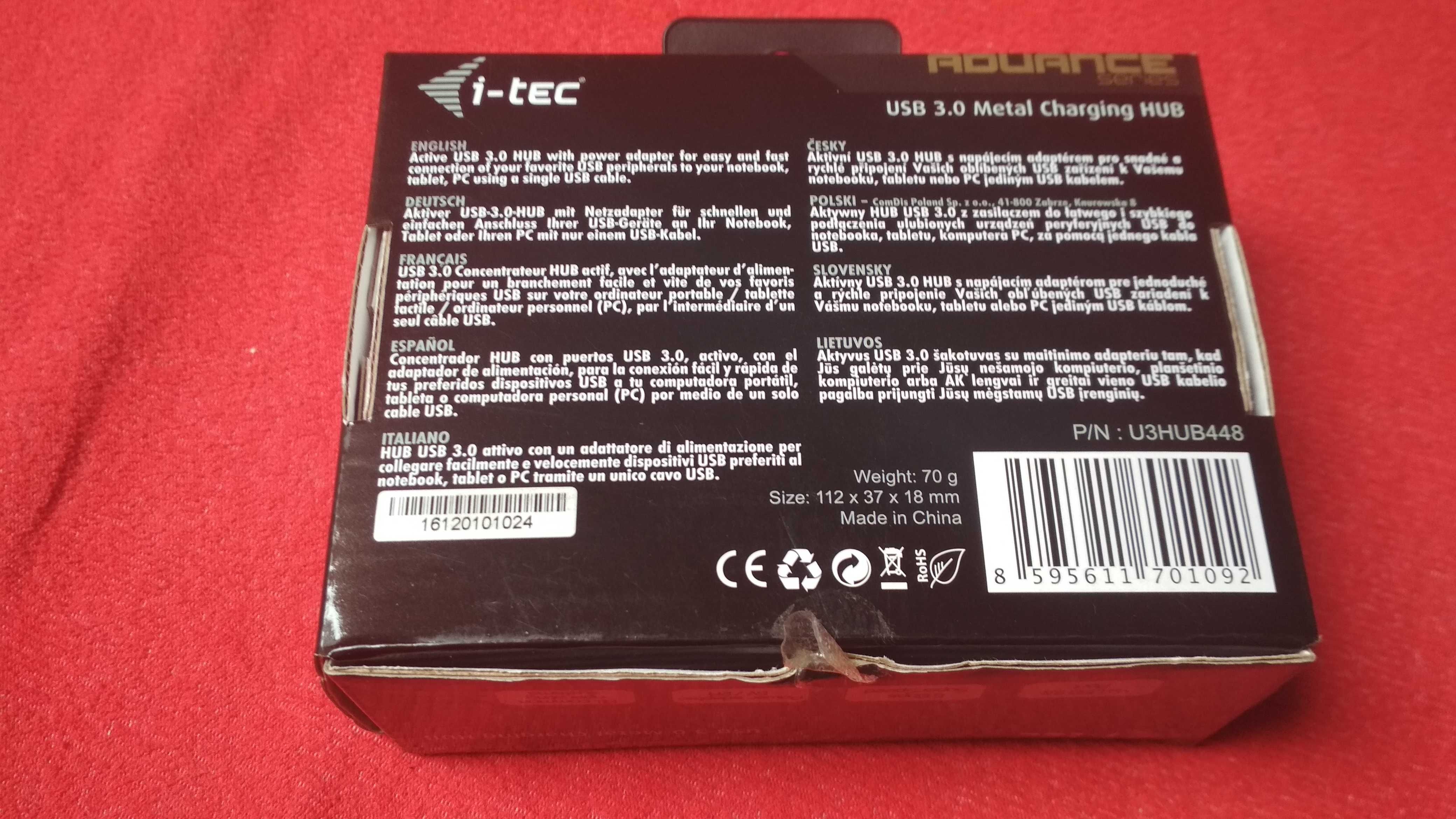 i-tec USB 3.0 Metal Charging HUB 4 Port