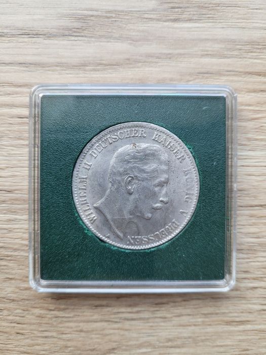 5 Marek moneta  1907 rok replika