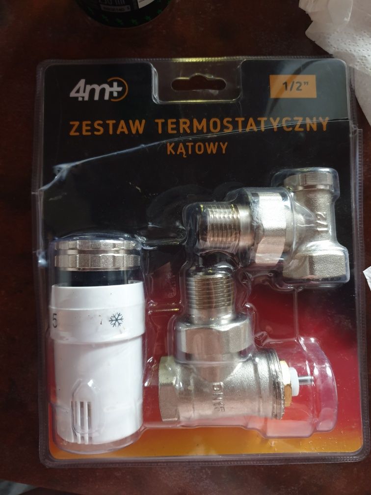 Zestaw termostatyczny KĄTOWY 1/2