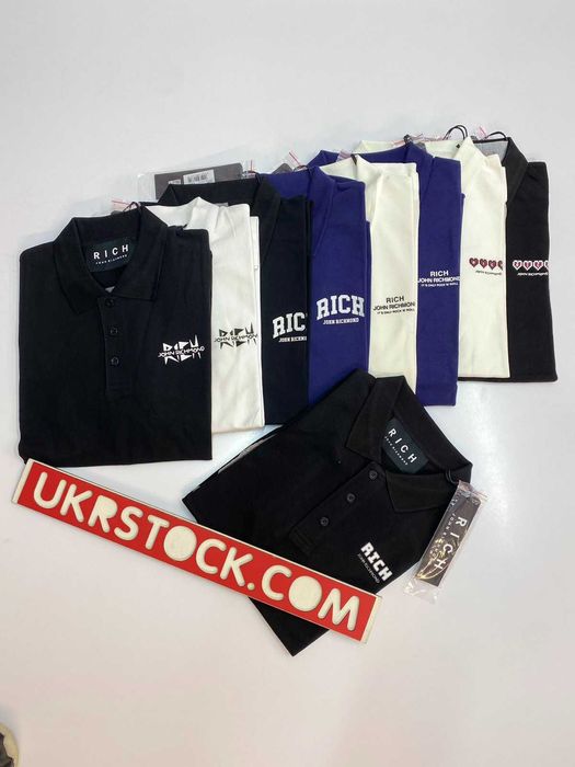 Чоловічі футболки поло Richmond оптом, сток оптом поло мужские