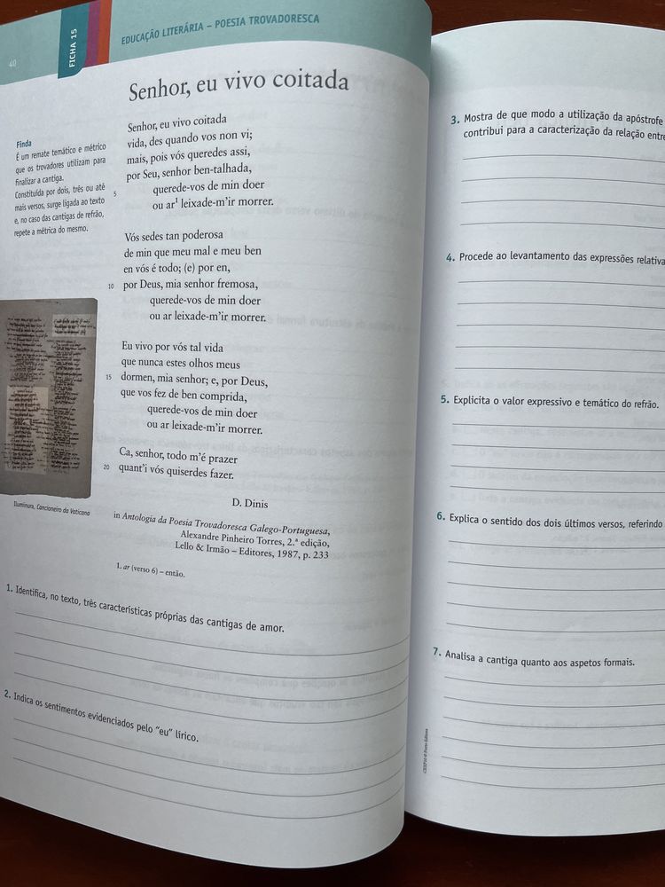 Livro Exercicios de Português 10Ano