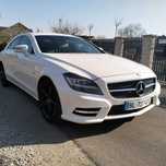 mercedes w218 cls 350 cdi białe skóry ładny