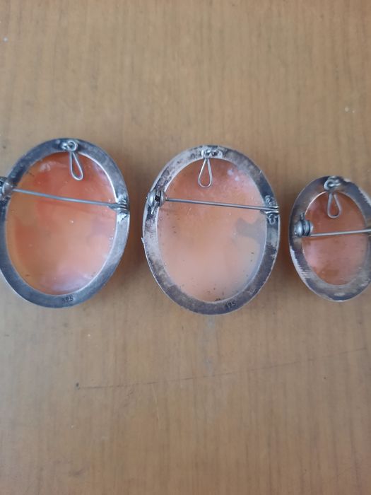 Брошка камея Італія 925п.