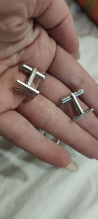 Набор срібний запанки та зажим