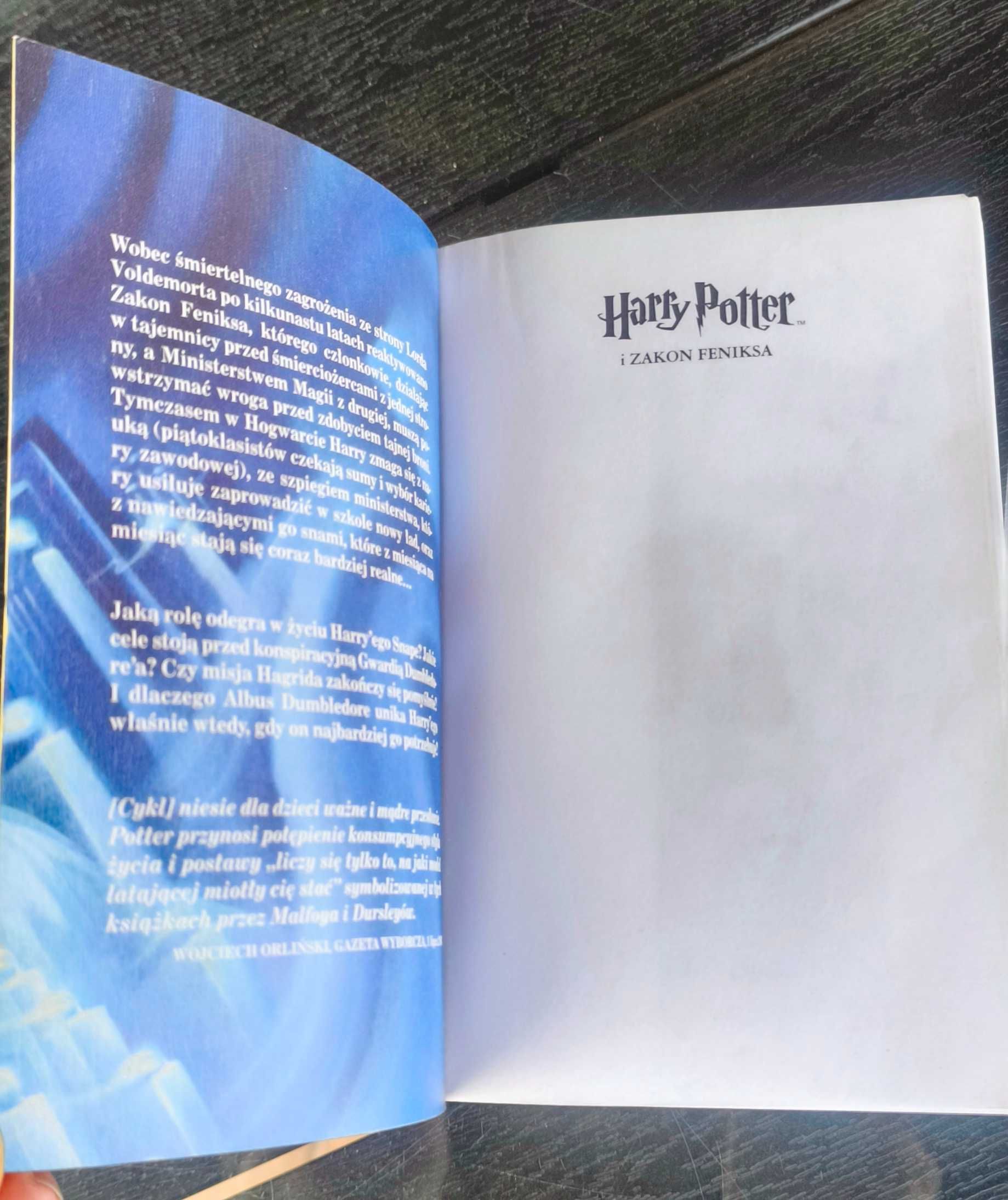 Harry Potter i Zakon Feniksa - J.K. Rowling + gratis