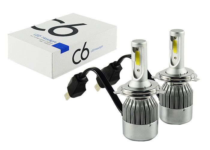 Светодиодние лампы Led C6 H1, H3, H7, H11, H4, туманки цена за пару