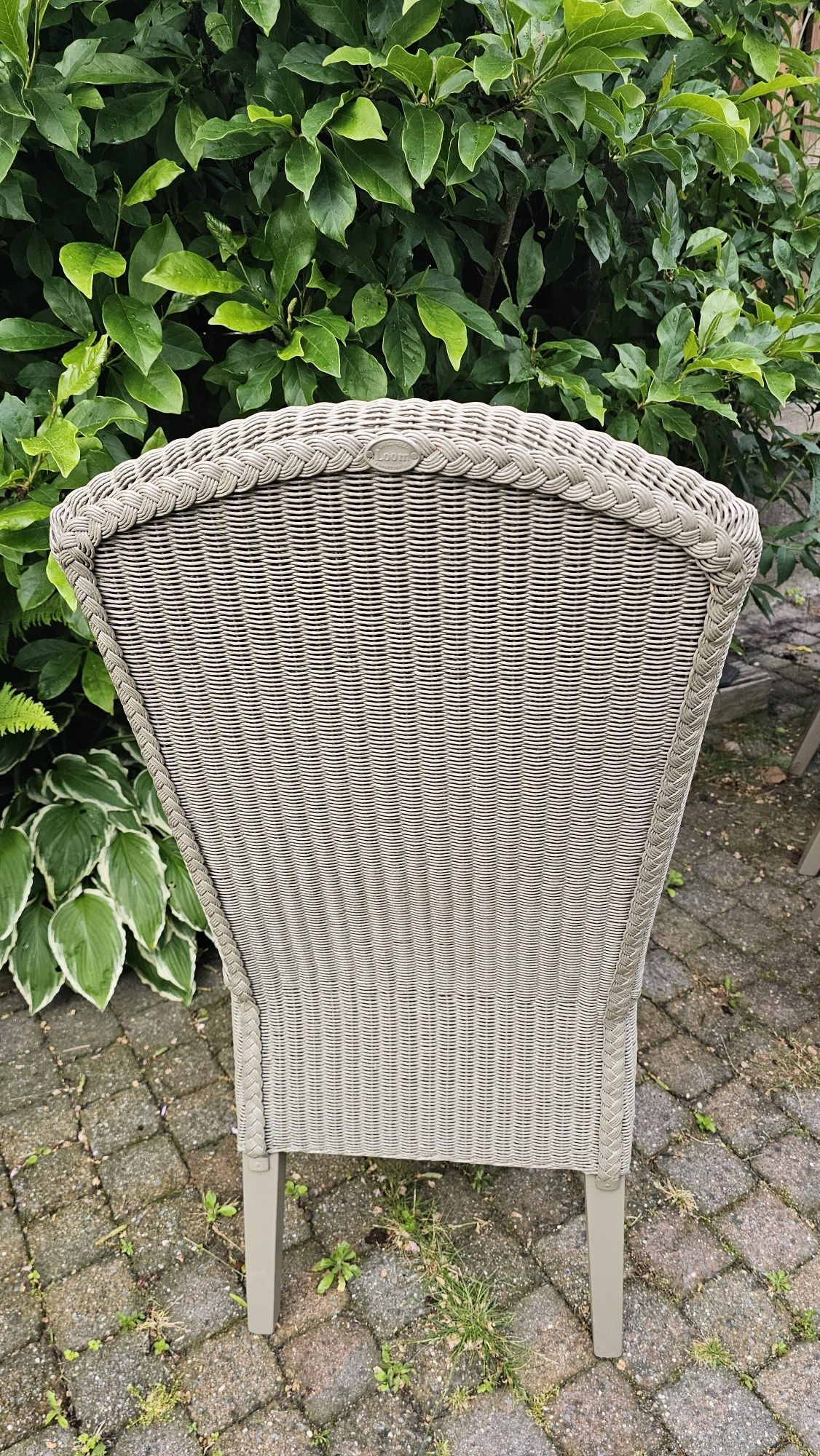 Komplet 4 krzeseł rattanowych