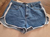 Spodenki jeansowe L Missguided, wysoki stan