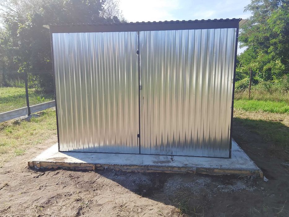 Garaż blaszany 3x5 Ocynk