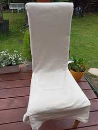 Pokrowce na krzesła 6 sztuk, bawelna, kremowe, ecru