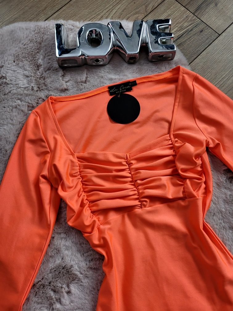 Body Lycra La Coca Lycra xs/s neon pomarańcz