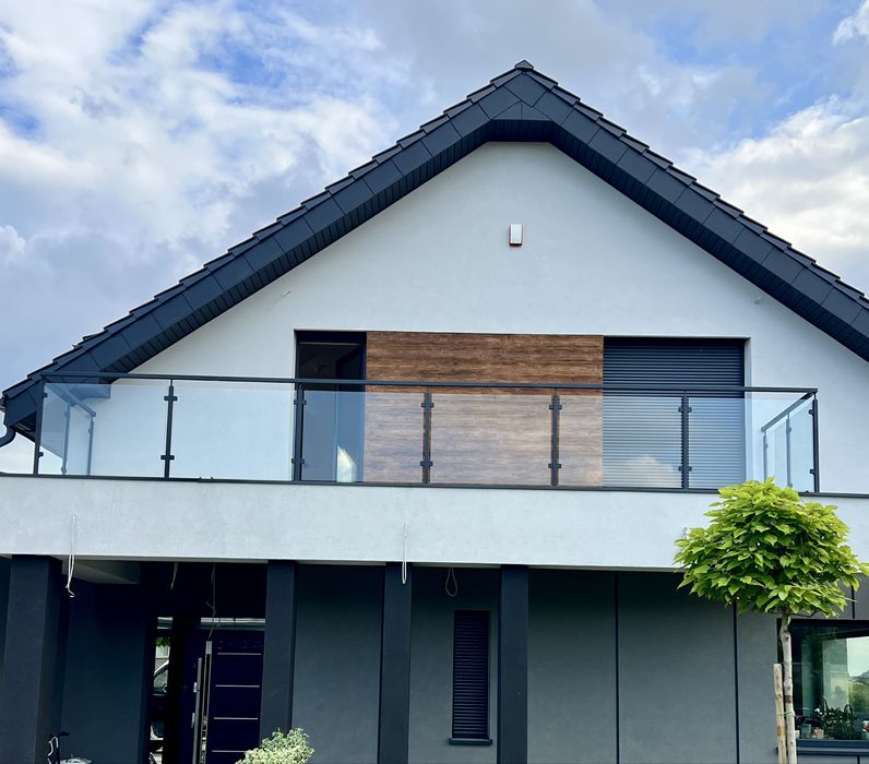 Balustrada szklana ,stal nierdzewna