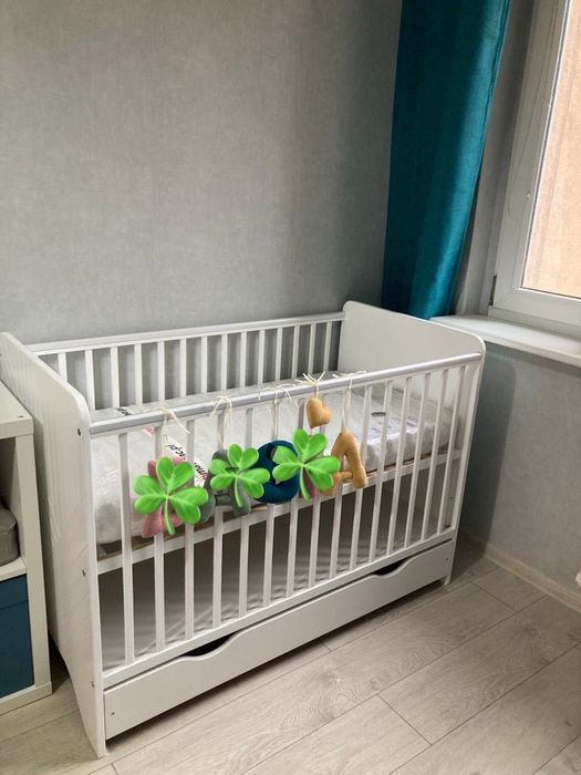 Łóżeczko niemowlęce 60x120 plus materac Hilding Dobranocka