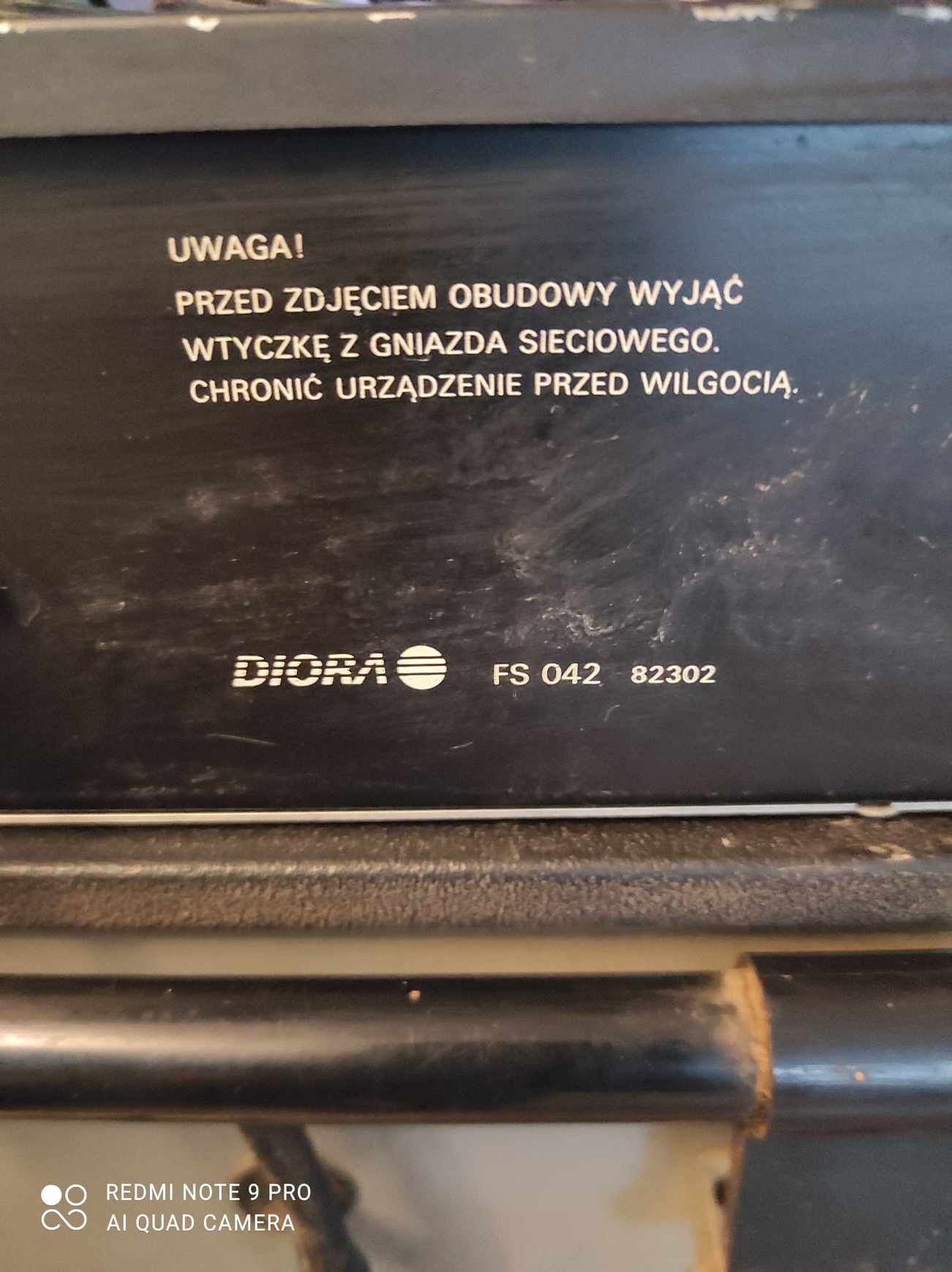 Kolumna głośnik altus 300w, wzmacniacz i radio Lehnert, korektor Diora