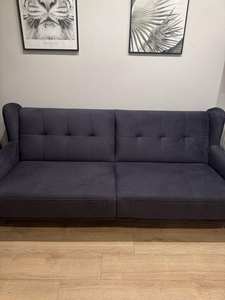 Sofa rozkładana ANETO – Agata Meble – pojemnik, funkcja spania, velvet