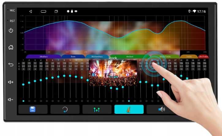 NOWE radio samochodowe 1 DIN 7" ANDROID 14 GPS 2 GB RAM RDS WFI