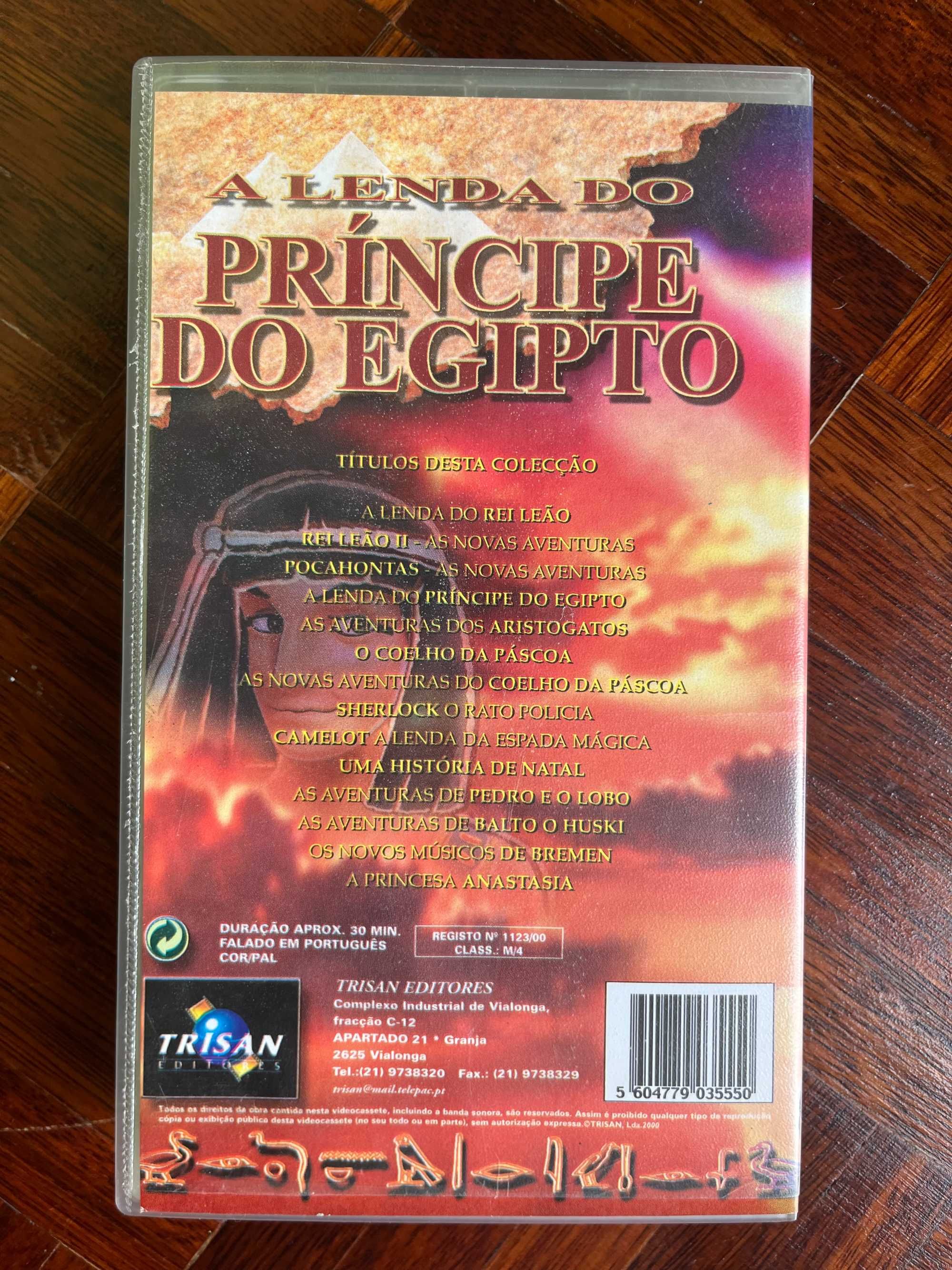 VHS Dinossauros e Príncipe do Egito (1998, Trisan) DUB PT-PT
