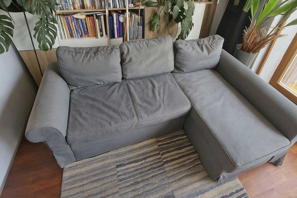 IKEA Sofa narożnik EVERTSBERG z pojemnikiem