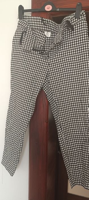 Damski garnitur w kratkę 48 rozmiar