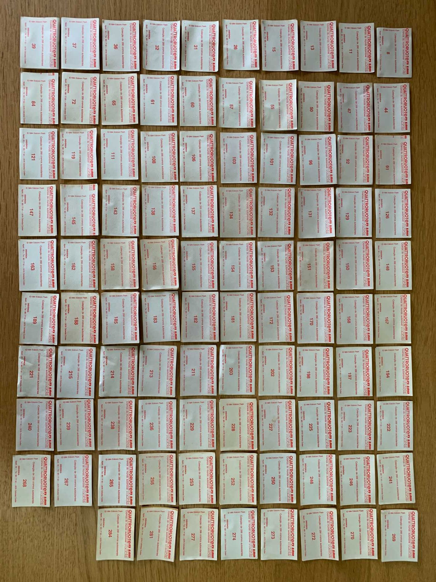 Colecção Cromos Quattroruote Flash
