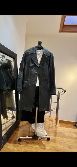 Casaco em pele unisexo